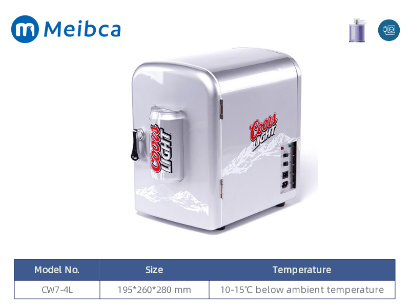 Nuevo diseño rosa maquillaje pequeña nevera para maquillaje refrigerador