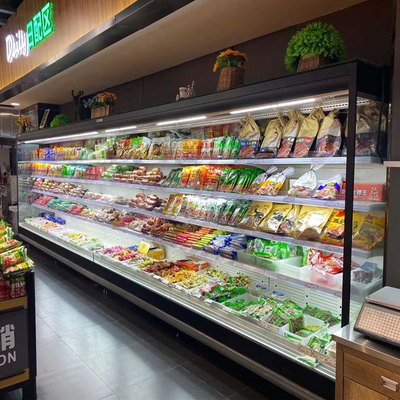 Refrigerador abierto comercial de la exhibición de Mutideck de la refrigeración abierta de Mutideck del supermercado