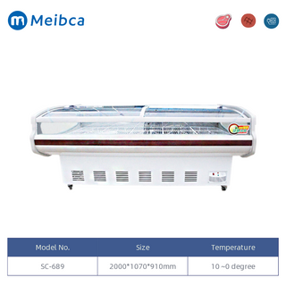 2.0m Deli Meat Display Chiller Refrigerador Escaparate