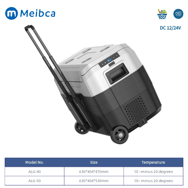 Mini refrigerador de frigorífico 4x4 portátil con congelador para acampar