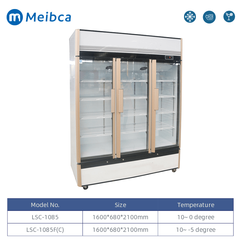 Refrigerador de la puerta de vidrio frontal Merchandiser