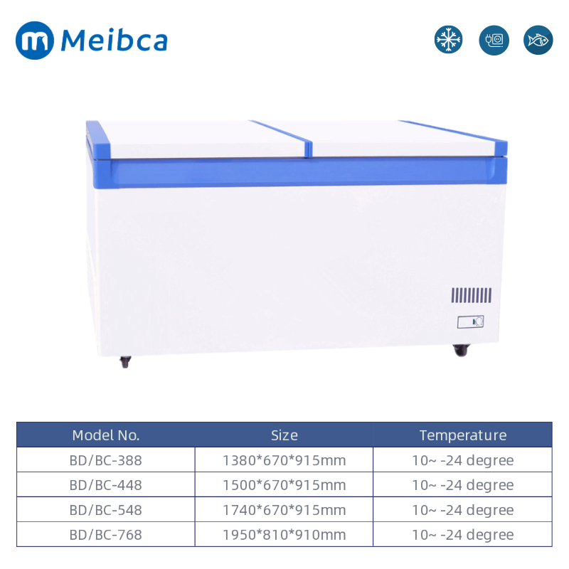 Congelador horizontal profundo de helado nuevo en venta