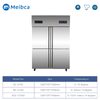 Refrigerador vertical comercial de la exhibición de 6 puertas en venta